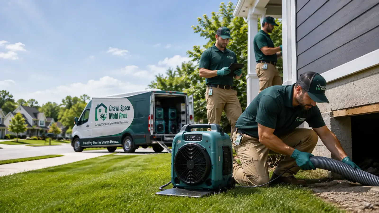 Crawl Space Mold Removal in Fountaintown, IN
